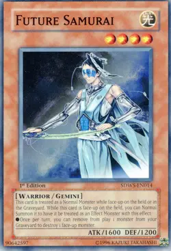 YuGiOh "Future Samurai" #SDWS-EN014 Common 1st Edition Lightly Played - Image 1