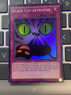 Yugioh Black Cat-Astrophe DRL2-EN037 1st edition near mint condition card - Image 1