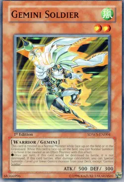 Yugioh! "Gemini Summoner" - SDWS-EN011 - Common - 1st Edition Lightly Played - Image 1