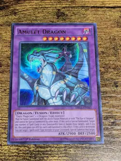 Yugioh Amulet Dragon DRL3-EN043 1st Edition Ultra Rare Near Mint - Image 1