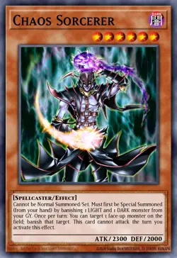Yugioh! Chaos Sorcerer STARLIGHT Rare 2025 tin MP25-EN019 ships 9/5 - Image 1