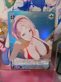 Sakura Naruto Bikini Sexy Goddess Waifu Anime Doujin DIY Card Weiss - Image 1