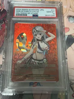 PSA 10 Sakamata Chloe HOL/WE44-27SP SP Hololive Summer Weiss Schwarz Card - Image 5