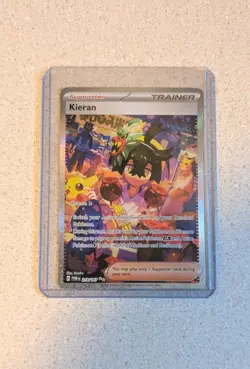 Pokemon TCG Kieran Holo Card Twilight Masquerade 218/167 Sv06 - Image 1