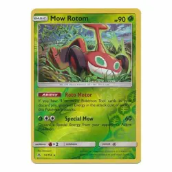 POKEMON CARD REVERSE HOLO MOW ROTOM 14/156 NO 479 PLASMA POKEMON TCG CCG - Image 1