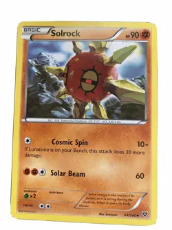POKEMON CARD SOLROCK 64/146 NO 338 METEORITE POKEMON TCG CCG - Image 1