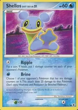 POKEMON CARD SHELLOS 79/111 NO 422 SEA SLUG POKEMON TCG CCG - Image 1