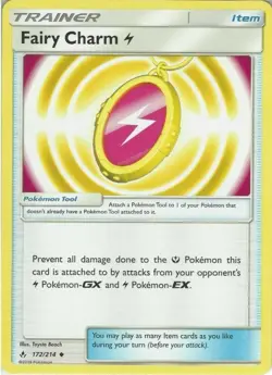 POKEMON CARD FAIRY CHARM 172/214 ITEM TCG CCG - Image 1