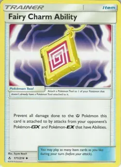 POKEMON CARD FAIRY CHARM ABILITY 171/214 ITEM TCG CCG - Image 1