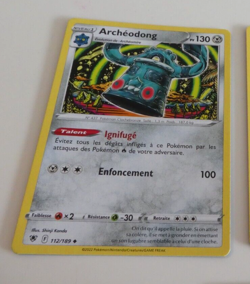 POKEMON ASTRES RADIEUX FRANCAISE CARD CARTE Archeodong 112/189 FR JCC NM - Image 1