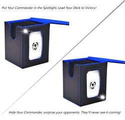 MTG Deck Box for Commander Display,Card Deck Box Fits 100 Double Sleeved Cards, - Image 2