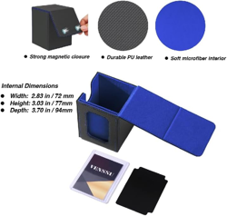 MTG Deck Box for Commander Display,Card Deck Box Fits 100 Double Sleeved Cards, - Image 5
