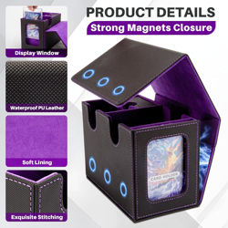 MTG Deck Box Commander Deck Box,Trading Card Storage Box with Commander Display, - Image 4