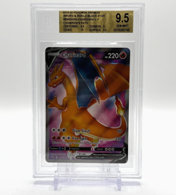 Pokemon Card Charizard V SWSH050 Promo Champions Path - Beckett BGS 9.5 GEM MINT - Image 1
