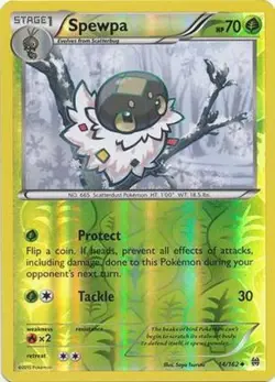 POKEMON CARD REVERSE HOLO SPEWPA 14/162 NO 665 SCATTERDUST POKEMON TCG CCG - Image 1