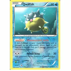 POKEMON CARD QWILFISH 21/106 NO 211 BALLOON POKEMON TCG CCG - Image 1