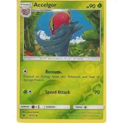 POKEMON CARD REVERSE HOLO ACCELGOR 9/111 NO 617 SHELL OUT POKEMON TCG CCG - Image 1