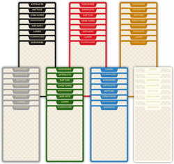 MTG Card Dividers for Storage Boxes, MTG Deck Box Dividers, Trading Card Divider - Image 1