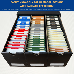 MTG Card Dividers for Storage Boxes, MTG Deck Box Dividers, Trading Card Divider - Image 4