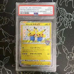 PSA 10 Pokemon Card Pretend Comedian Pikachu Japanese 407/SM-P Pokemon Center - Image 1