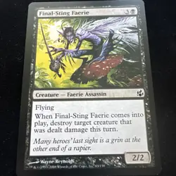 Magic the Gathering MTG Final-Sting Faerie (63) Morningtide LP - Image 1