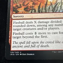Fireball 128/249 Iconic Masters MTG Magic The Gathering D3661* - Image 2