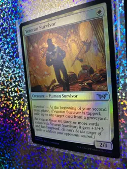 MTG DSK Foil: Double-Sided 0016 Everywhere / 0001 Copy; 0040 Veteran Survivor - Image 5