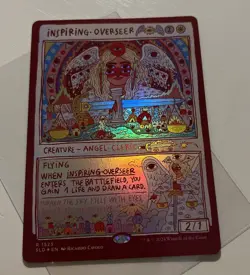 MTG Magic The Gathering Foil Inspiring Overseer *NP - Image 1