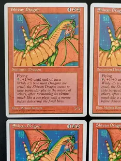 MTG | 4 x Shivan Dragon | Fourth Edition | Magic The Gathering | Playset - Image 2