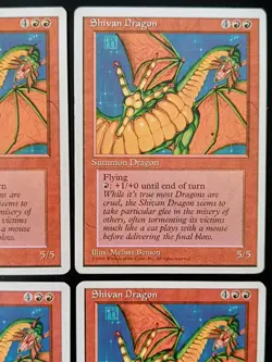 MTG | 4 x Shivan Dragon | Fourth Edition | Magic The Gathering | Playset - Image 3