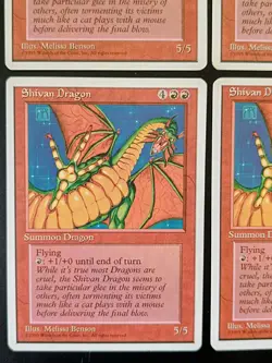 MTG | 4 x Shivan Dragon | Fourth Edition | Magic The Gathering | Playset - Image 4