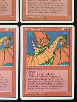 MTG | 4 x Shivan Dragon | Fourth Edition | Magic The Gathering | Playset - Image 5