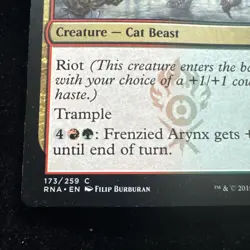 MTG Magic the Gathering Frenzied Arynx (173/296) Ravnica Allegiance LP - Image 2
