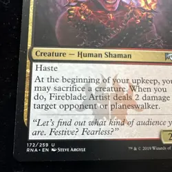 MTG Magic the Gathering Fireblade Artist (172/296) Ravnica Allegiance LP - Image 2