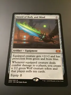 MTG Double Masters #295 Sword of Body and Mind NM - Image 1