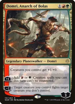 Domri, Anarch of Bolas 1x FOIL WAR MTG War of the Spark Rare MINT red green - Image 1