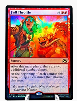 Full Throttle 0127- Aetherdrift MTG-Foil Rare-Magic The Gathering 2025 WOTC NM/M - Image 1