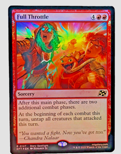 Full Throttle 0127- Aetherdrift MTG-Foil Rare-Magic The Gathering 2025 WOTC NM/M - Image 4