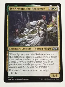 MTG Wilds of Eldraine Syr Armont, the Redeemer 0214 NM - Image 1