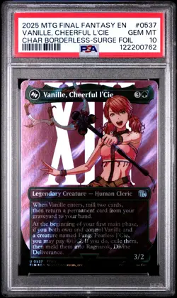 2025 MTG FINAL FANTASY #0537 VANILLE, CHEERFUL L'CIE PSA 10 - Image 1