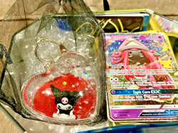 150 Shiny Pokemon Cards in Tin - Plus Cute Sanrio Kuromi Keychain - Image 4