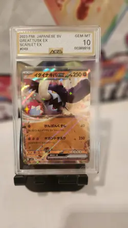 Great Tusk ex Pokemon 2023 Scarlet Ex 049/078 Holo CGC Pristine 10 - Image 1
