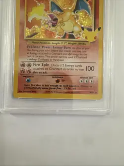Pokemon Charizard Celebrations 4/102 Classic Holo PSA 10 GEM MINT - Image 2