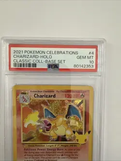 Pokemon Charizard Celebrations 4/102 Classic Holo PSA 10 GEM MINT - Image 3