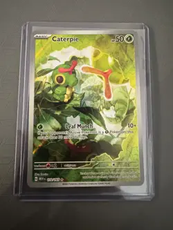 Caterpie 172/165 Pokemon Scarlet and Violet 151 Full Art Illustration Rare - NM - Image 1