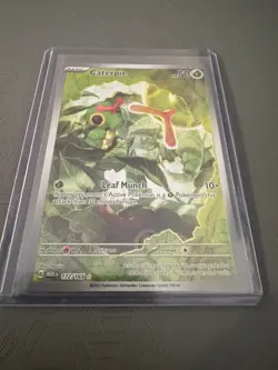 Caterpie 172/165 Pokemon Scarlet and Violet 151 Full Art Illustration Rare - NM - Image 3
