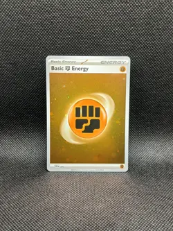 Pokemon TCG Cosmo Holo Basic Fighting Energy 2 Swirls Mint Condition - Image 1