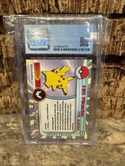 2000 TOPPS CHROME POKEMON T.V. SPECTRA #25 PIKACHU CGC 5.5 - Image 4
