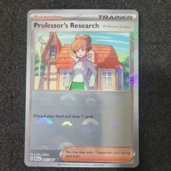 Professor's Research (Poke Ball Pattern) 085/086 Sv: Black Bolt Holo Pokemon TCG - Image 1