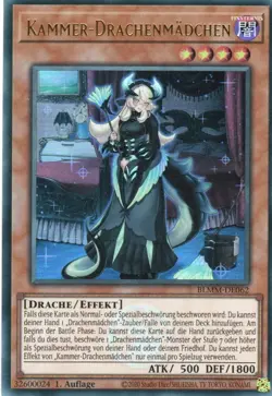 yugioh 1x Kammer-Drachenmadchen BLMM-DE062 ULTRA RARE 1AUFLAGE DEUTSCH - Image 1